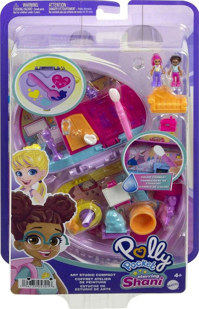 Polly Pocket Starring Shani Art Studio Compact Playset