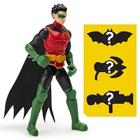 BATMAN, 4-Inch ROBIN Action Figure with 3 Mystery Accessories, Mission 2