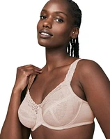 WonderBra Stretch-Lace Underwire Bra with Gel Straps, Size 34C- 42DD