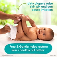 Lingettes pour bébés Pampers Free & Gentle 100% à base de plantes, non parfumées lingettes 156 & 468CT