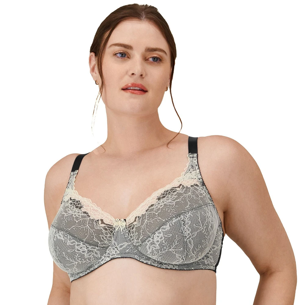 Soutien-gorge à armature fait de dentelle Chantilly WonderBra Sizes B36 DD40