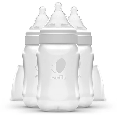 EVENFLO FEEDING Balance + Wide Neck Baby Bottle (9oz, 3pk), Developed with Pediatric Feeding Specialists
