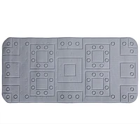 Duck Brand Safety Grip Tub Mat, 17 in x 36 in, Gray