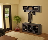 Prepac 48 in W x 24 in H x 16 in D Shoe Storage Cubbie Bench