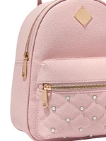 CLAIRES SMALL WHTIE LOVE WING BACKPACK