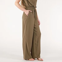 DV wide leg satin pant