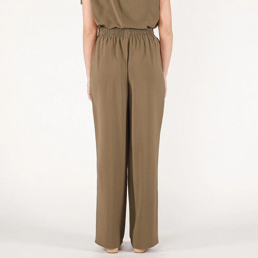 DV wide leg satin pant