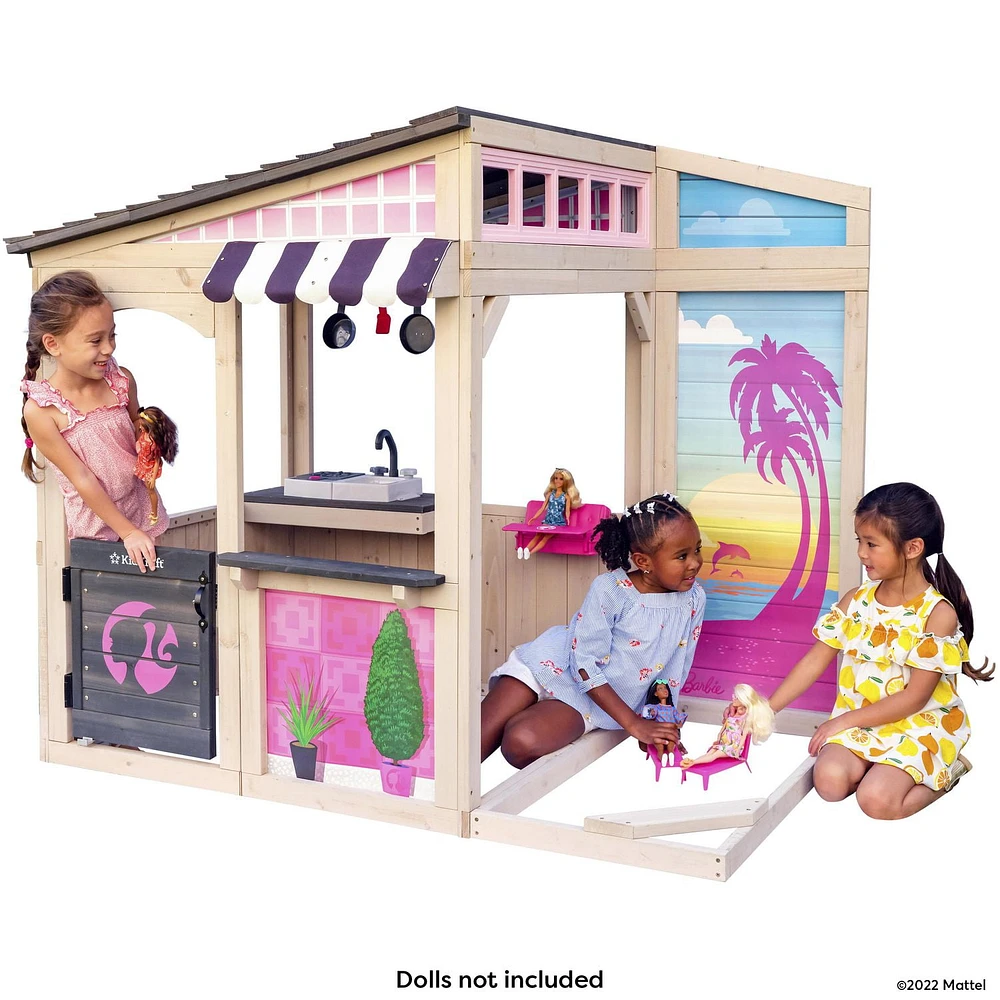 Barbie™ Seaside Wooden Outdoor Playhouse