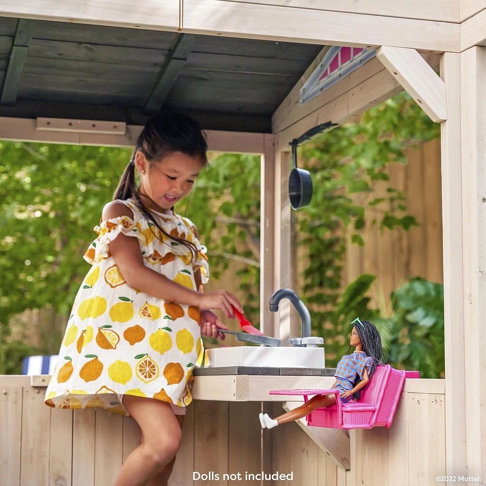 Barbie™ Seaside Wooden Outdoor Playhouse