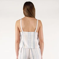 DV Striped camisole with button up front