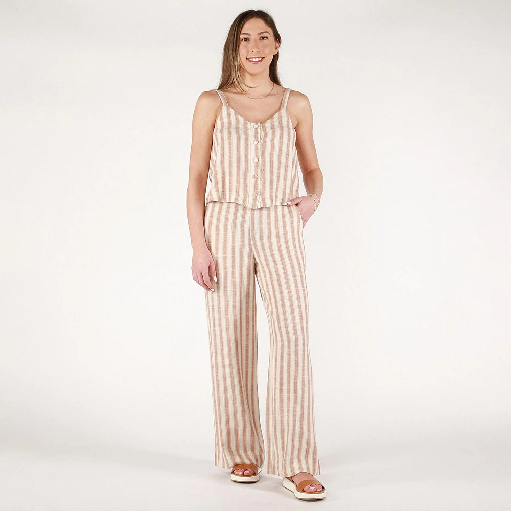 DV Camisole rayée boutonnée sur le devant