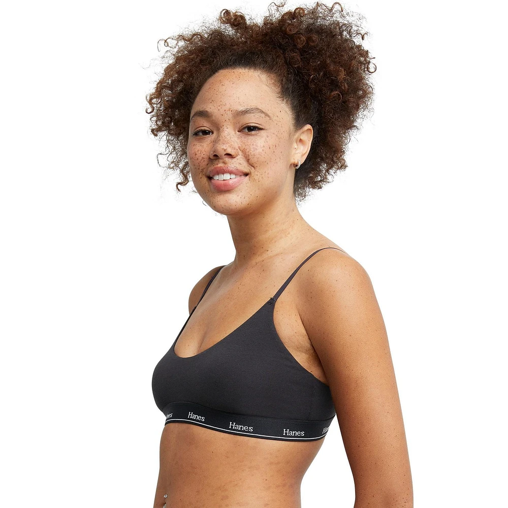 Hanes Originals String Crop Bralette