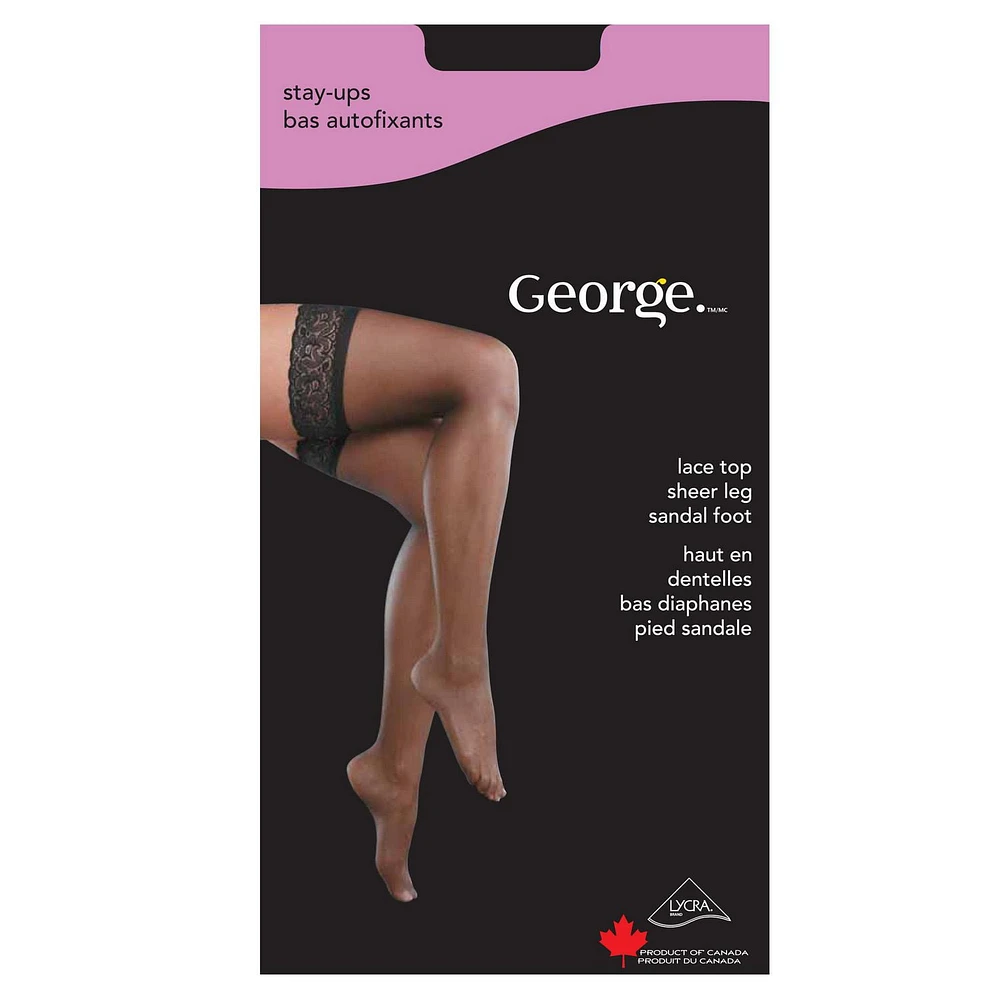 George Women's Sandalfoot Stay-Ups, Sizes B, C