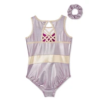 Justice Girls' Foil Leotard 2-Piece Set