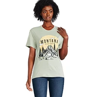 T-shirt coupe garçonne Snoopy Peanuts pour femmes