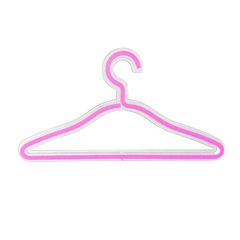 EZ-Illuminations 3-Pack LED Neon-Style Hangers with USB, 3 LED hangers