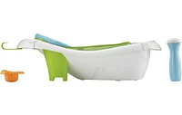 Fisher-Price 4-in-1 Sling ‘n Seat Tub Baby to Toddler Bath with 2 Toys, Pacific Pebble
