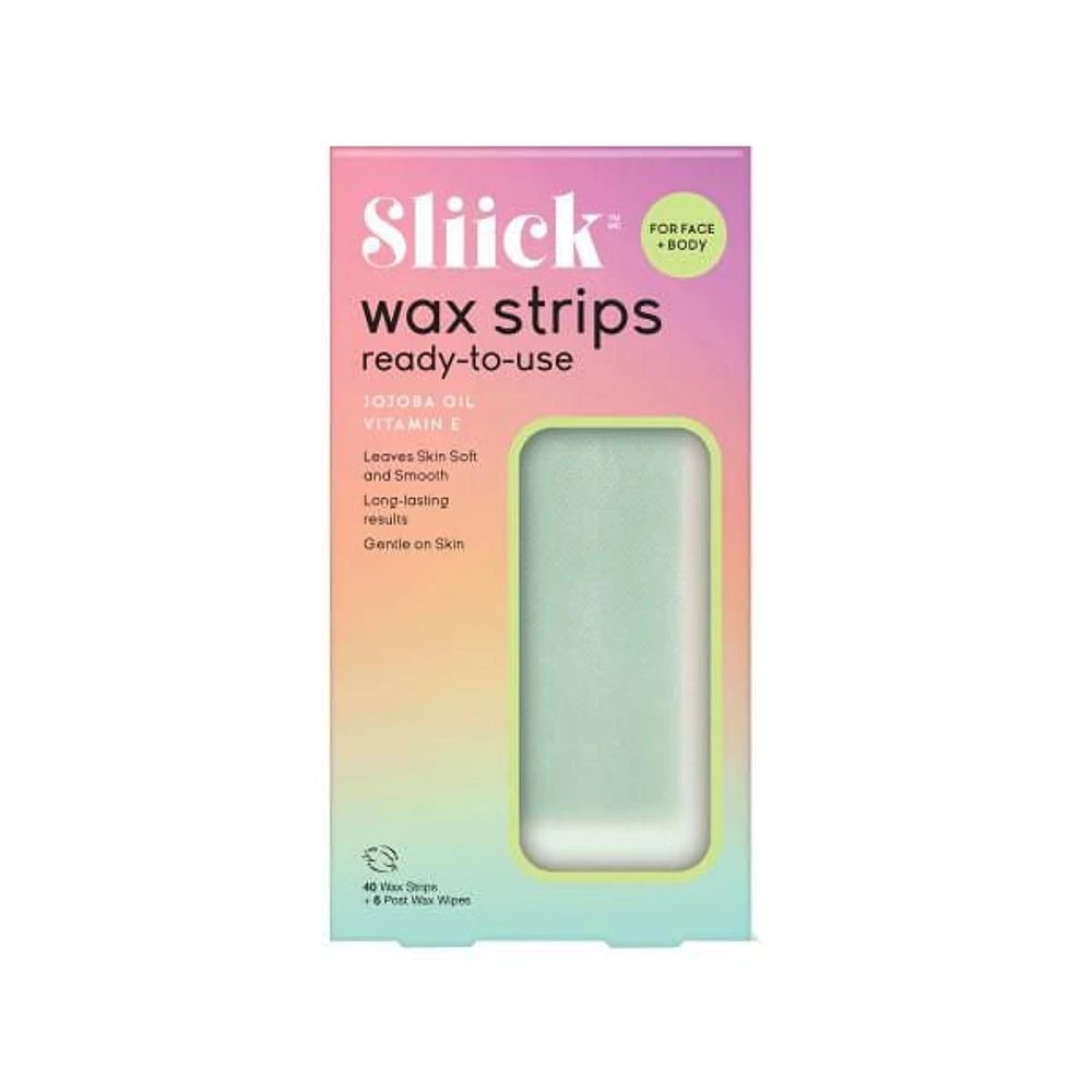 Sliick- Wax Strips - 40 Sliick Wax Strips