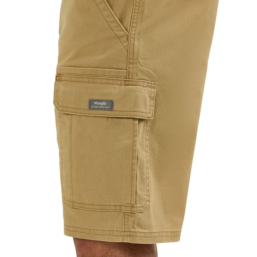 Wrangler Men's Twill Cargo Short, Twill Cargo Short