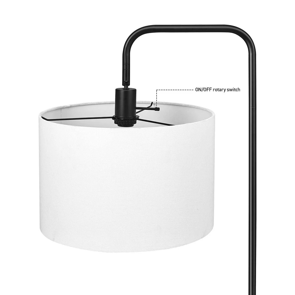 Lampe sur pied en métal de 58", collection Barden par Globe Electric