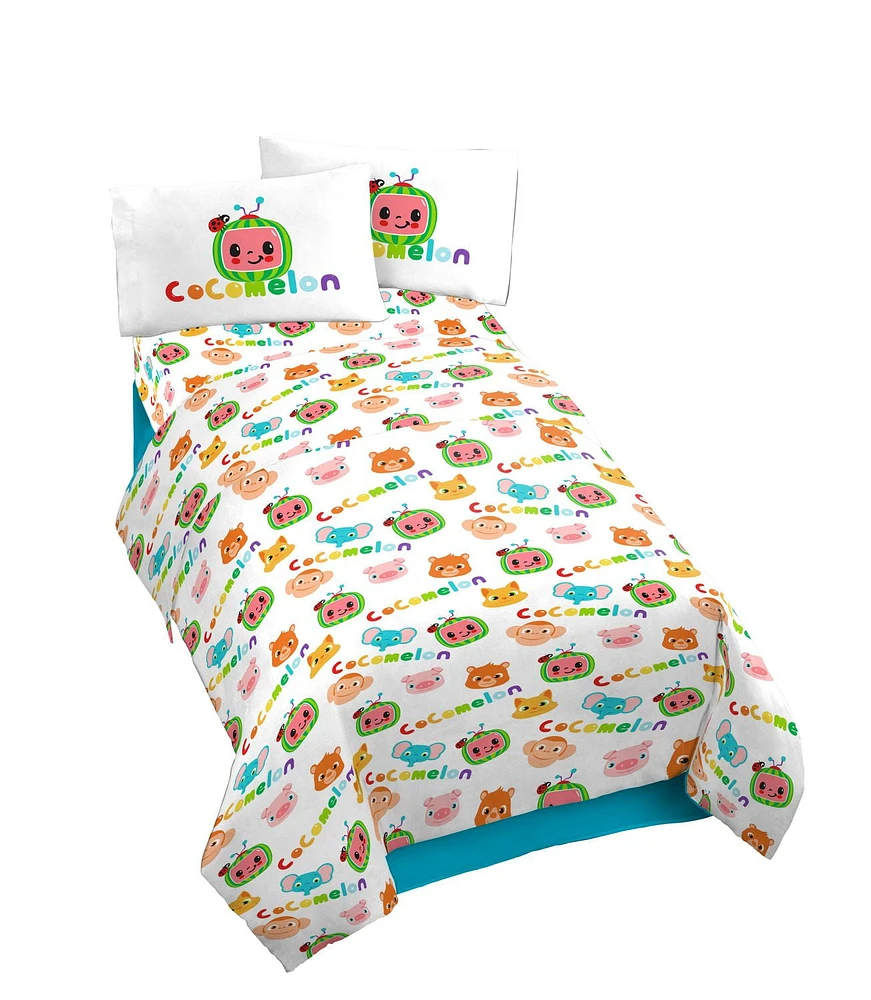 Cocomelon Animals  4-Piece Full Sheet Set, Full (Double)