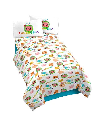 Cocomelon Animals  4-Piece Full Sheet Set, Full (Double)