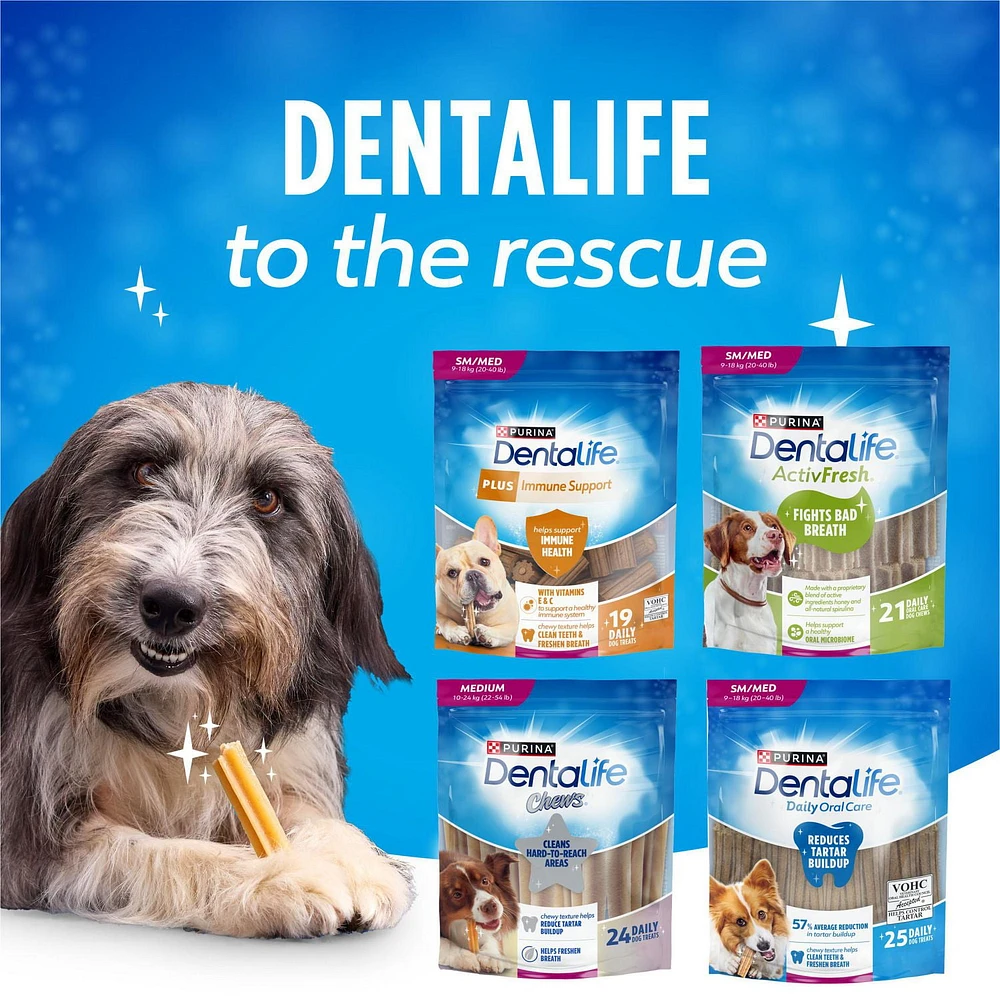 DentaLife Chews Gâteries Pour Petits Chiens Pour les Soins Buccodentaires Quotidiens 248-595g