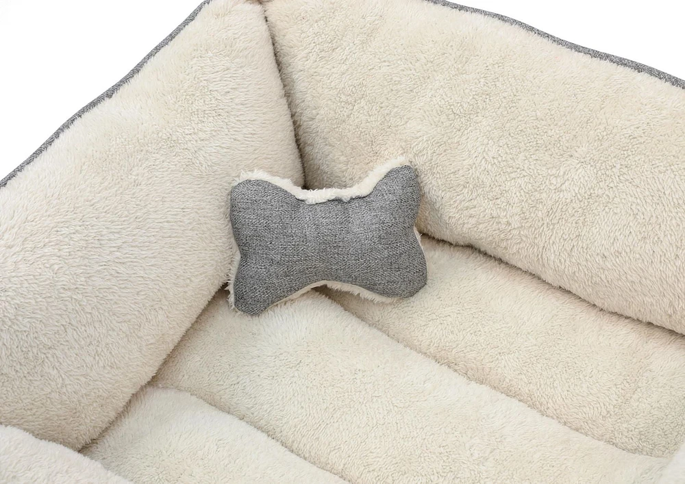 Vibrant Life Medium Cuddler Dog Bed with Toy