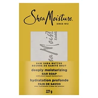 SheaMoisture  Bar Soap Moisturize and Restore Dry Skin Raw Shea Butter with 24h shea moisture nutrients for Healthy, Glowing Skin, 227g