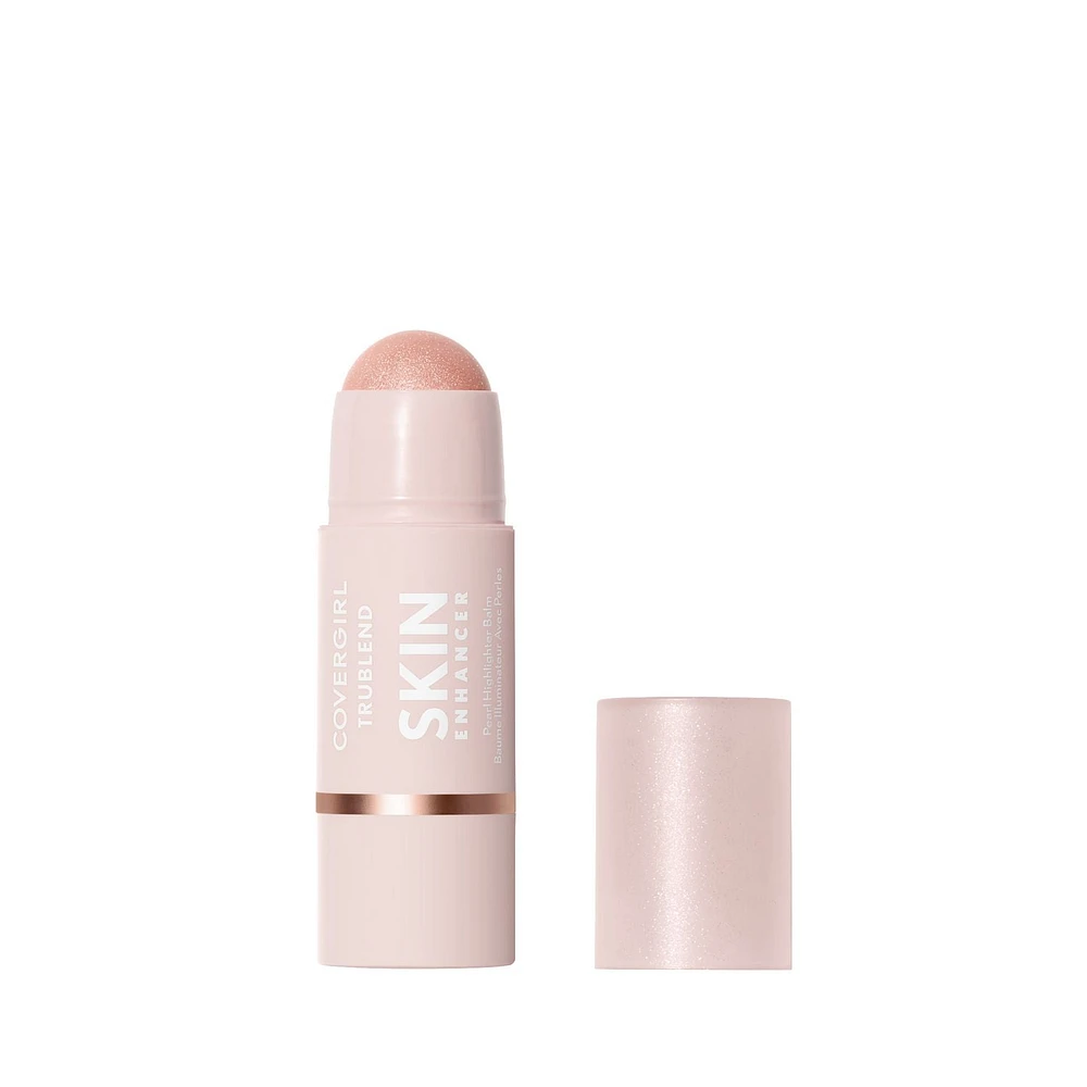 Trublend Skin Enhancer Balm Stick Highlighter, Vegan Formula, Easy to Use, Glides on Effortlessly, Non-Greasy, Doesn't Crease, Glide, glow & go