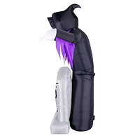 Occasions 8’ Inflatable Animated Reaper Behind Tombstone – Halloween Outdoor Decoration