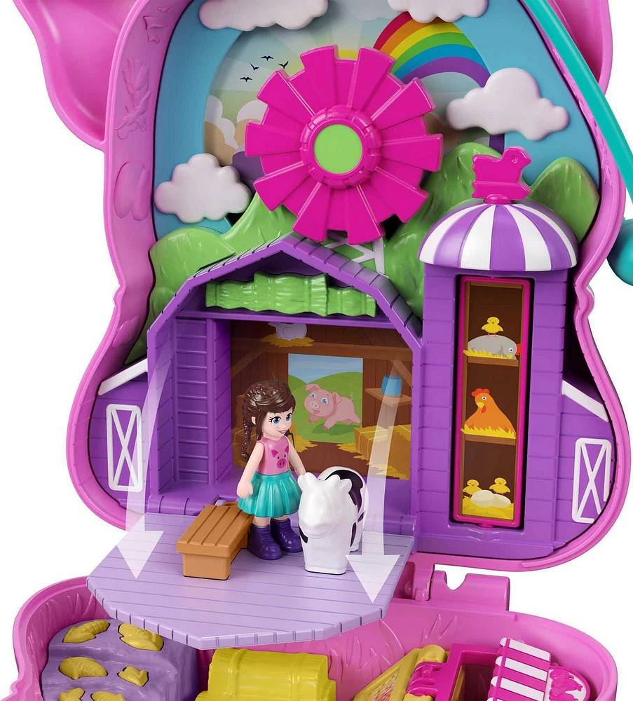 Polly Pocket On the Farm Piggy Compact