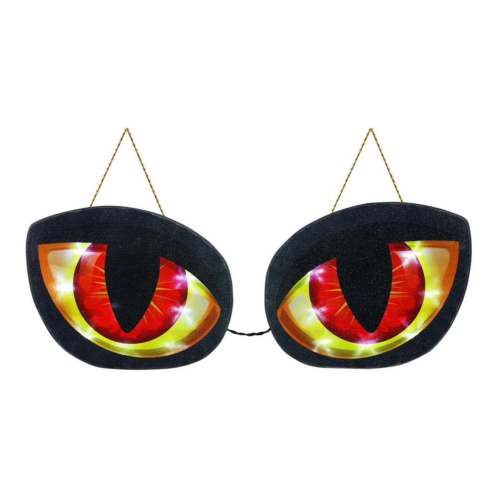 Occasions Halloween Shimmering Plastic Animated Lighted Hanging Giant Eyes