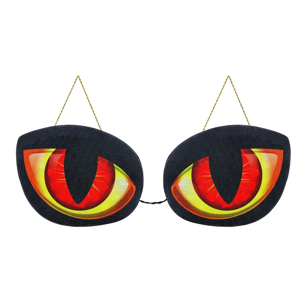 Occasions Halloween Shimmering Plastic Animated Lighted Hanging Giant Eyes