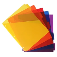 5-Tab Dividers With Pockets, Double pockets