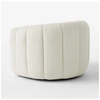 Dora Lounge Chair in Bouclé Fabric with Soft Round-Edge Design – Crafted for Comfort and Style, Featuring a Plush, Textured Bouclé Upholstery and Smooth, Rounded Edges for a Contemporary Look.