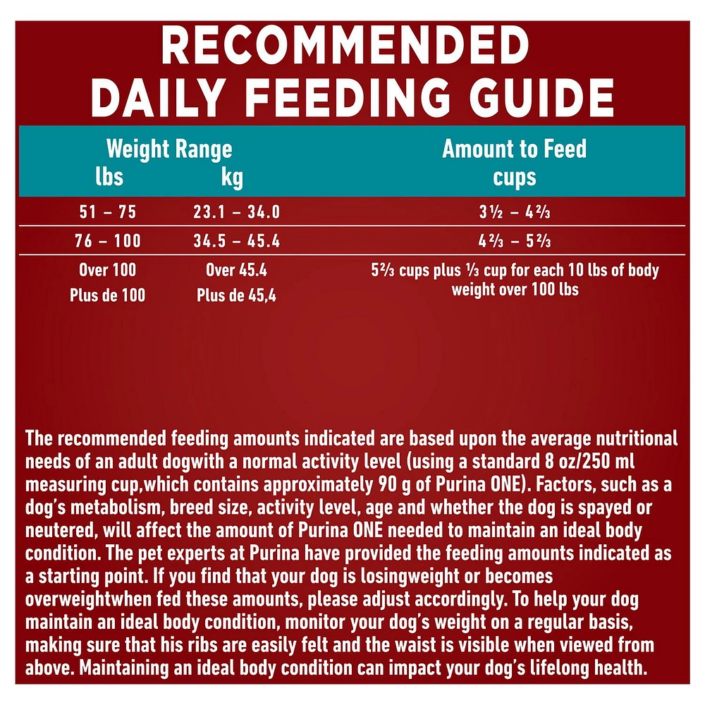 Purina ONE SmartBlend Large Breed Formula Chicken, Dry Dog Food, 7-17.5 kg