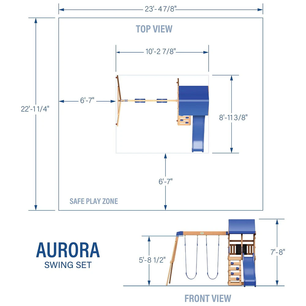 Backyard Discovery Aurora Cedar Swing Set