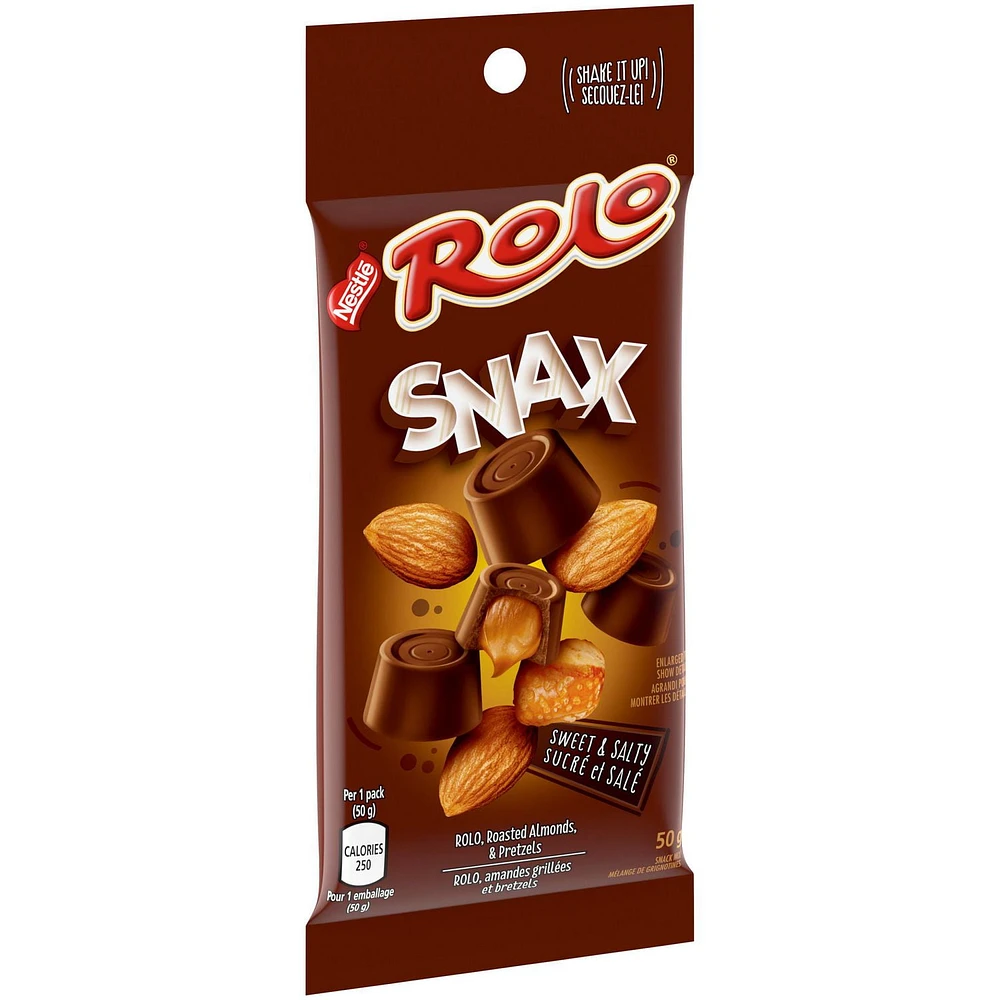 NESTLÉ® ROLO® Snax, Caramel-Filled Chocolatey Pieces Snack Mix