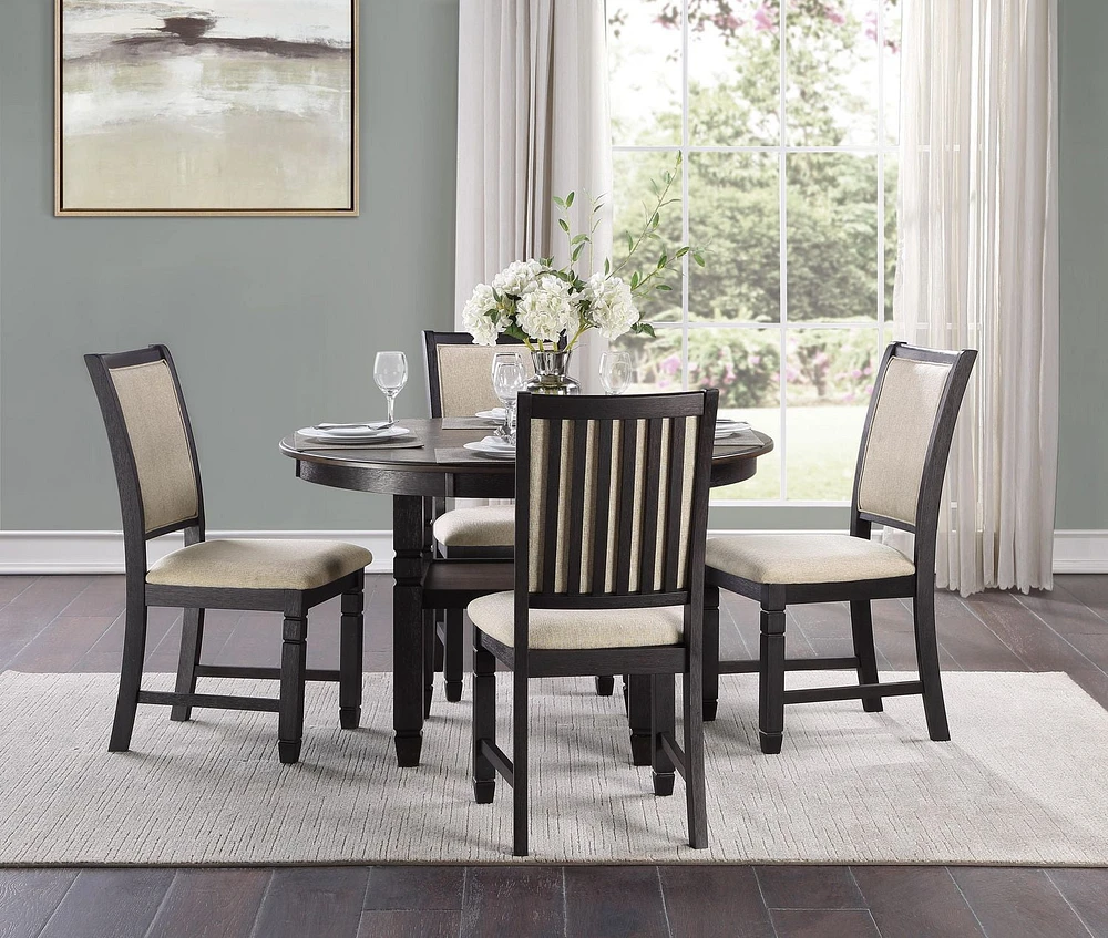 Topline Home Furnishings Round Dining Table