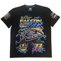 Starwars Mens Falcon Racing Short Sleeve Crew