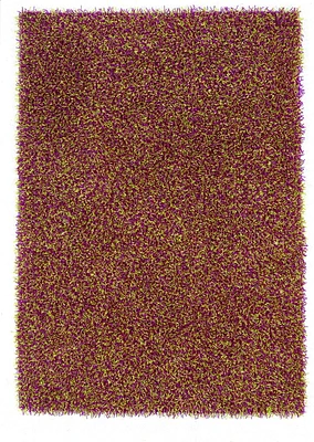 Confetti Shag Pink & Green Mix 8 ft. x 10 ft. Area Rug