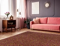 Confetti Shag Pink & Green Mix 8 ft. x 10 ft. Area Rug