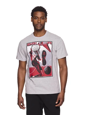 AND1 Mens Extreme Perspective Short Sleeve Graphic Tee