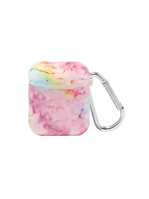 CLAIRES AIRPOD CASE RAINBOW MARBLE