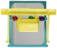 Living World Landing Perch Feeder with Mirror & Beads, Visual play centre