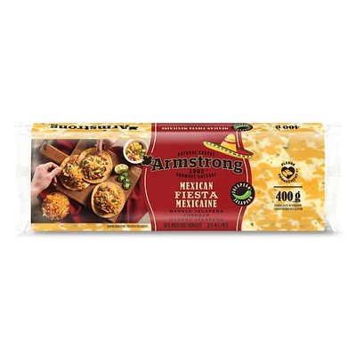 Armstrong Mexican Fiesta Marble Cheddar with Jalapeño Cheese, 400 g