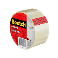 Scotch® Shipping Packaging Tape 3710, 1.88 in x 54.6 yd (48 mm x 50 m), 6 per pack