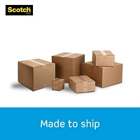 Scotch® Shipping Packaging Tape 3710, 1.88 in x 54.6 yd (48 mm x 50 m), 6 per pack