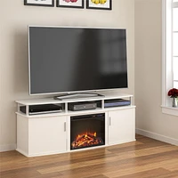 Carson Electric Fireplace TV Console for TVs up to 70", Black